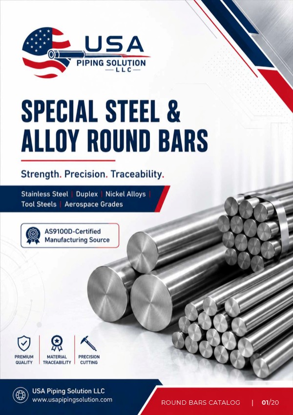 Special Steel & Alloy Round Bars catalog cover