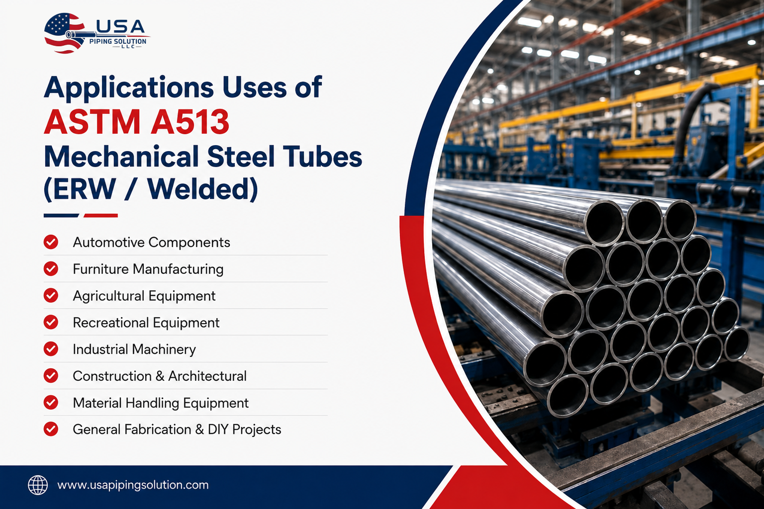 Applications and Industries of ASTM A513 Mechanical Steel Tubes