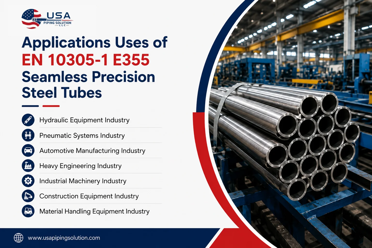 Applications and Industries of EN 10305-1 E355 Seamless Precision Steel Tubes